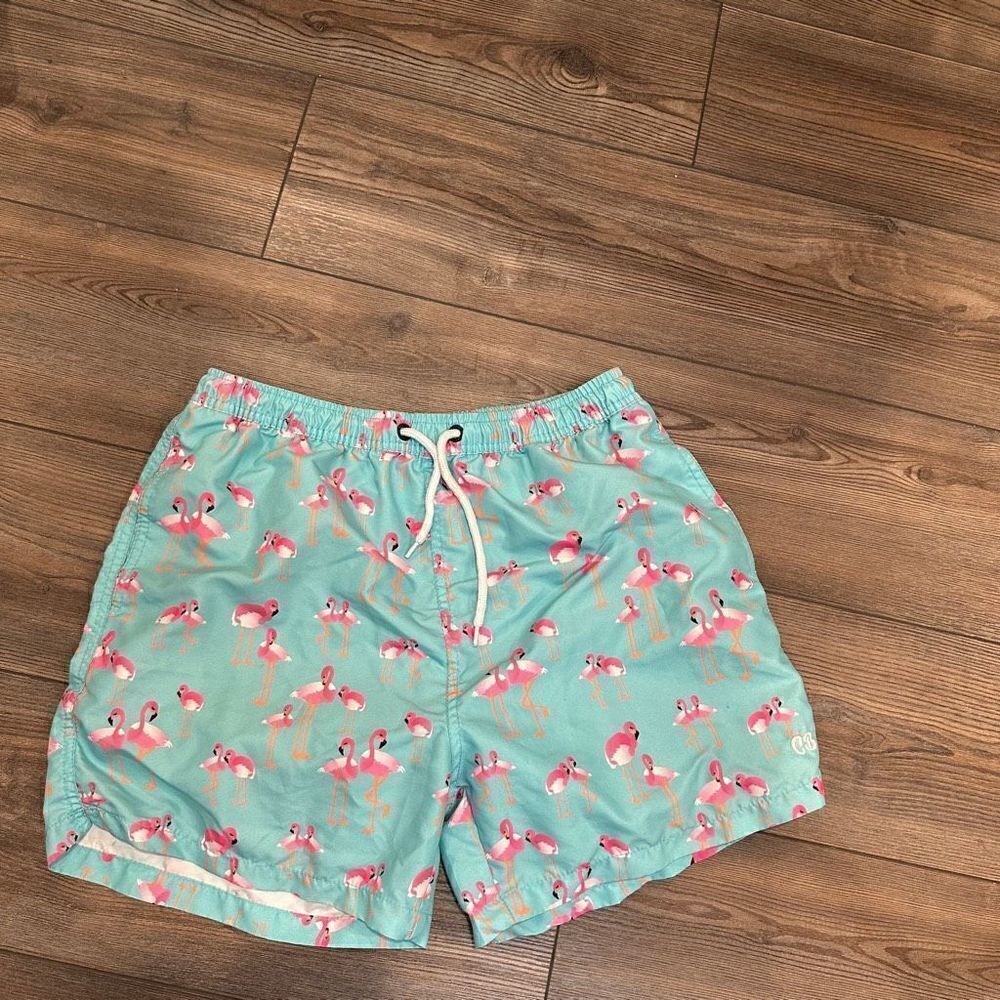 Men’s Cabana Bro Flamingo Swim Trunks Medium